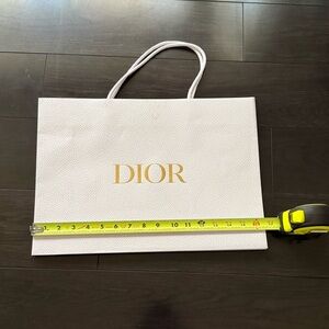 Dior White Shopping Bag